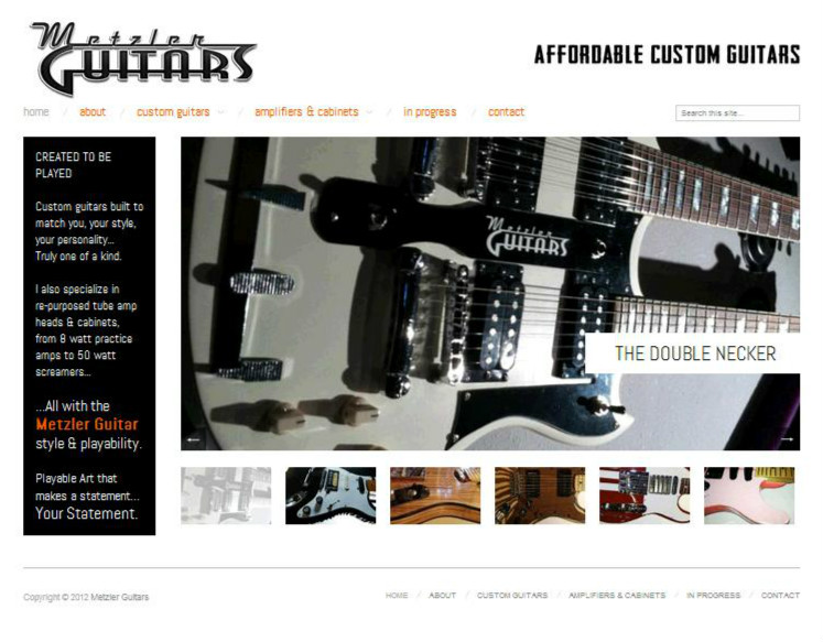 Metzler Guitars launches new site...